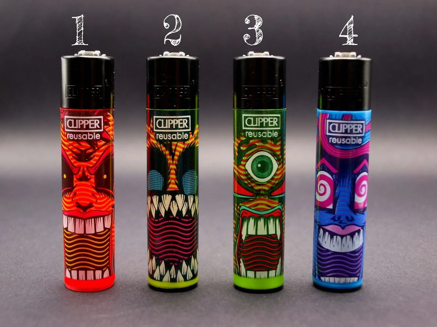 Briquet Clipper numéro 1 à 4 de la collection Strangers