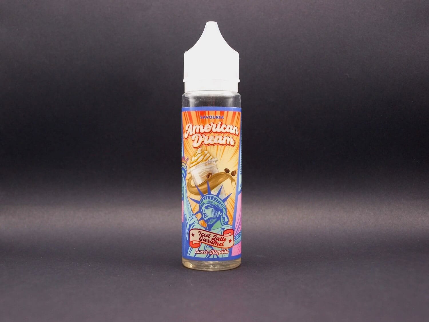 E liquide saveur Iced Latte Caramel gamme American Dream de la marque Savourea en format 50ml