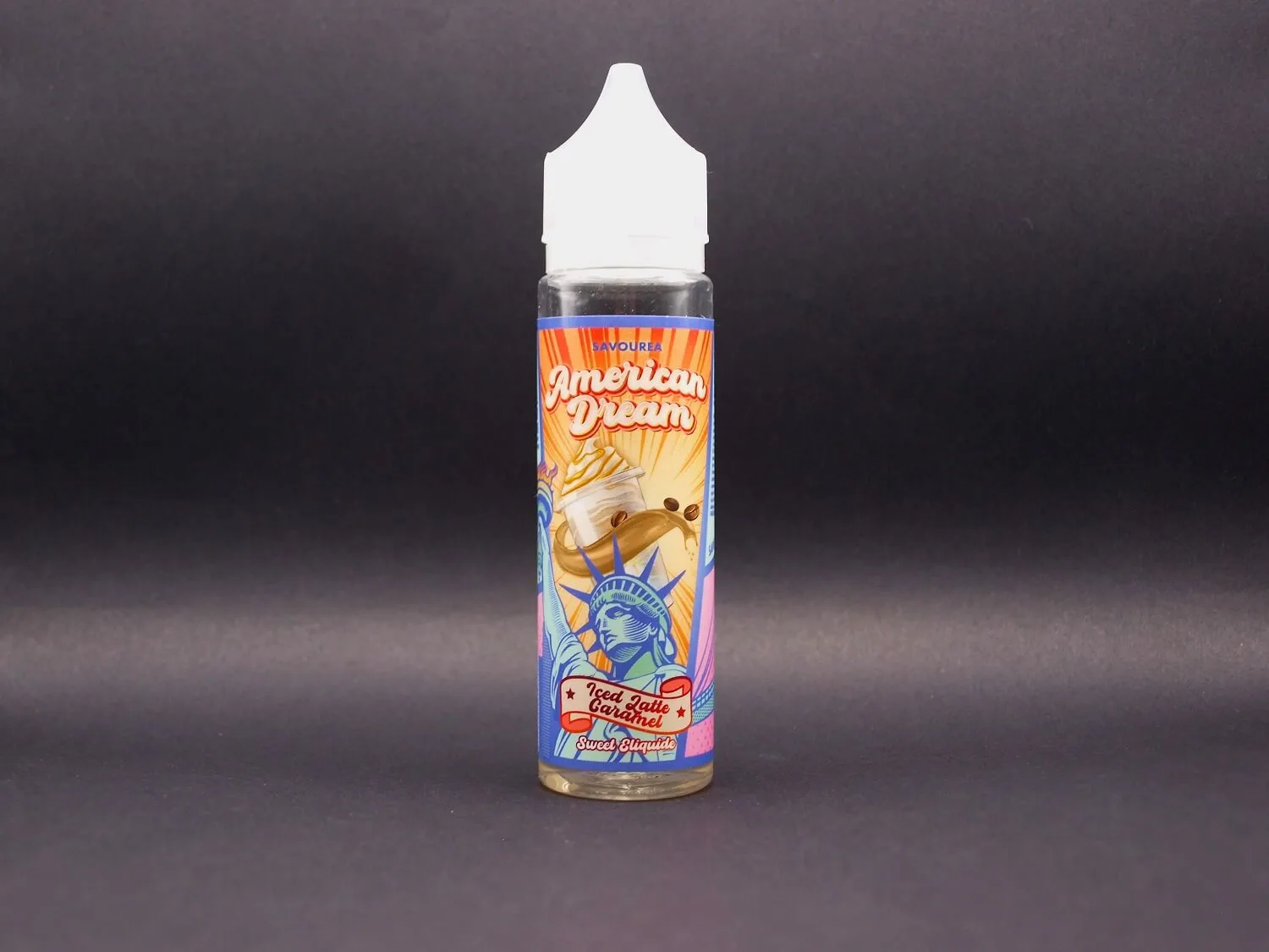 E liquide saveur Iced Latte Caramel gamme American Dream de la marque Savourea en format 50ml