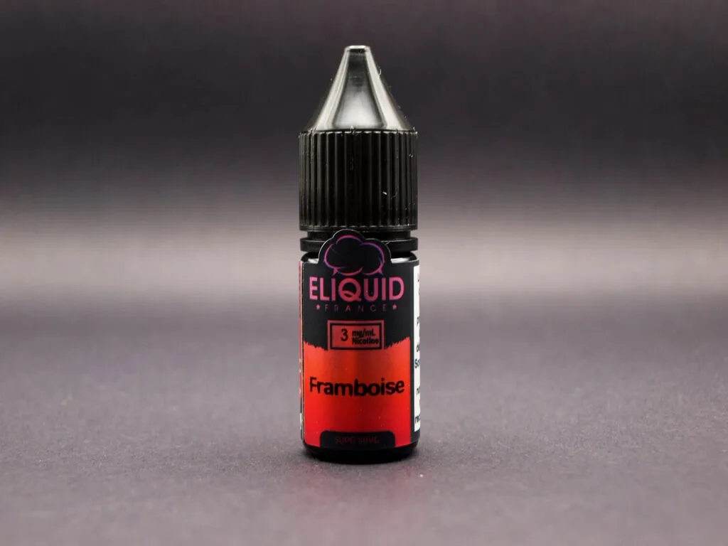 composants de la cigarette électronique E-liquide Framboise Eliquid France 10ml – Saveur fruitée