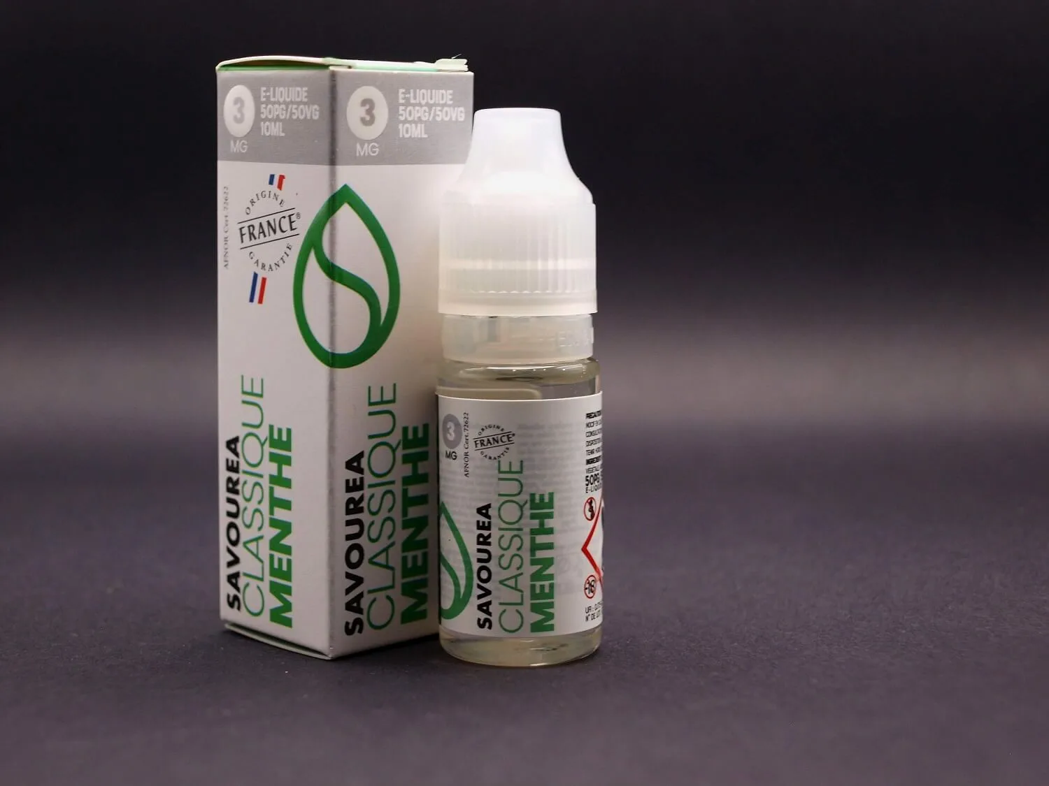 E liquide Menthe de marque Savourea avec 3mg de nicotine