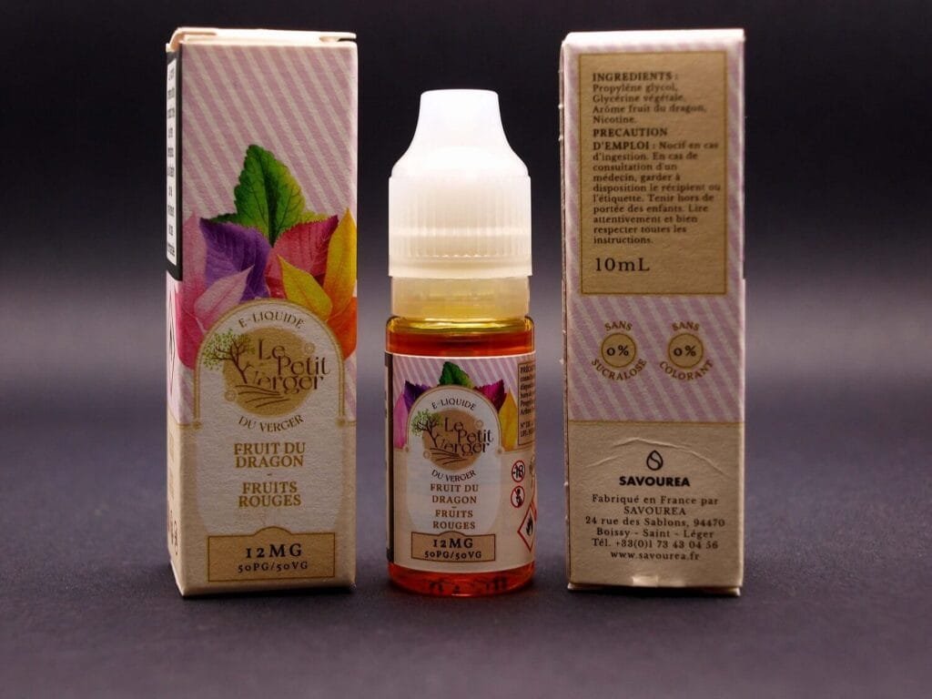 e liquide fruit du dragon et fruits rouges