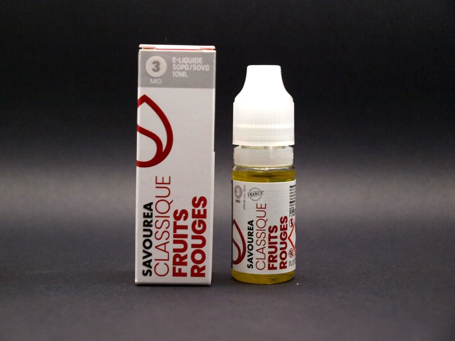 E-liquide de marque Savourea saveur Fruits Rouges avec 3mg de nicotine